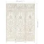 Paravent 3 Paneele handgeschnitztes weißes Mangoholz 120x165 cm von vidaXL, Raumteiler - Ref: Foro24-285330, Preis: 173,73 €,...