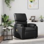 Sillón de masaje reclinable cuero sintético negro