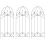 Stütze für Kletterpflanzen, 3 Stück, schwarzes Eisen, 40 x 100 cm von vidaXL, Topfständer - Ref: Foro24-47098, Preis: 23,96 €...