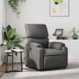 Sillón de masaje reclinable cuero sintético gris