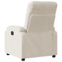 Sillón reclinable tela de microfibra beige