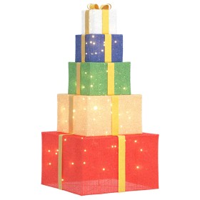 Caja de Regalo Decoración Navideña 250 LEDs blanco cálido