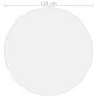 Table protector PVC matte Ø 110 cm 2 mm by vidaXL, Table accessories - Ref: Foro24-288254, Price: 34,68 €, Discount: %