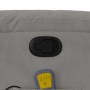 Sillón reclinable de masaje tela de microfibra gris claro
