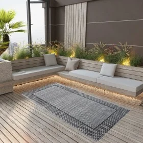 Outdoor gray PP rug 80x150 cm by vidaXL, Outdoor protectors - Ref: Foro24-310412, Price: 22,92 €, Discount: %