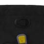 Sillón reclinable de masaje tela de microfibra negro