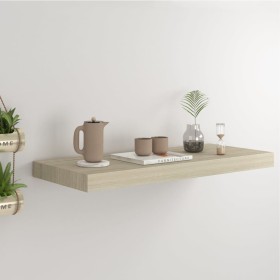 Oak color MDF floating wall shelf 60x23.5x3.8 cm by vidaXL, Shelves and shelves - Ref: Foro24-323874, Price: 22,42 €, Discoun...