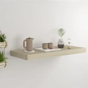 Oak color MDF floating wall shelf 60x23.5x3.8 cm by vidaXL, Shelves and shelves - Ref: Foro24-323874, Price: 21,82 €, Discoun...