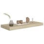 Oak color MDF floating wall shelf 60x23.5x3.8 cm by vidaXL, Shelves and shelves - Ref: Foro24-323874, Price: 22,42 €, Discoun...