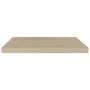 Oak color MDF floating wall shelf 60x23.5x3.8 cm by vidaXL, Shelves and shelves - Ref: Foro24-323874, Price: 21,82 €, Discoun...