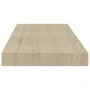 Oak color MDF floating wall shelf 60x23.5x3.8 cm by vidaXL, Shelves and shelves - Ref: Foro24-323874, Price: 21,82 €, Discoun...