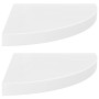 Estante flotante de pared 2 uds MDF blanco brillo 35x35x3,8 cm de vidaXL, Estantes y estanterías - Ref: Foro24-323908, Precio...