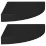 Corner floating shelf 2 pcs MDF black 25x25x3.8 cm by vidaXL, Shelves and shelves - Ref: Foro24-323899, Price: 27,67 €, Disco...