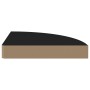 Corner floating shelf 2 pcs MDF black 25x25x3.8 cm by vidaXL, Shelves and shelves - Ref: Foro24-323899, Price: 27,58 €, Disco...