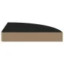 Corner floating shelf 2 pcs MDF black 25x25x3.8 cm by vidaXL, Shelves and shelves - Ref: Foro24-323899, Price: 27,67 €, Disco...