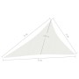Sail awning HDPE white 160 g/m² 3x4x5 m by vidaXL, Umbrellas - Ref: Foro24-311256, Price: 22,36 €, Discount: %