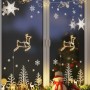 Luces de Navidad Silueta de Reno 2 piezas 35 LEDs blanco cálido