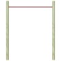 Reckstange für Gymnastik aus rotem Stahl, 125 cm von vidaXL, Strukturen für Spiele im Freien - Ref: Foro24-93198, Preis: 20,8...