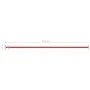 Red steel gymnastics horizontal bar 125 cm by vidaXL, Structures for outdoor games - Ref: Foro24-93198, Price: 19,32 €, Disco...