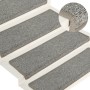 Treppenstufenmatten 15 Stück weiß und grau 65x21x4cm von vidaXL, Treppenmatten - Ref: Foro24-326198, Preis: 65,24 €, Rabatt: %