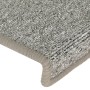 Treppenstufenmatten 15 Stück weiß und grau 65x21x4cm von vidaXL, Treppenmatten - Ref: Foro24-326198, Preis: 65,24 €, Rabatt: %