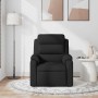 Sillón reclinable de masaje de tela negro