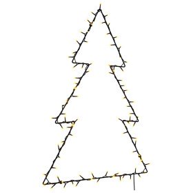 Luces de Navidad Silueta de Árbol 115 LEDs blanco cálido