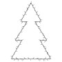 Luces de Navidad Silueta de Árbol 115 LEDs blanco cálido
