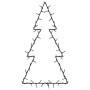 Luces de Navidad Silueta de Árbol 80 LEDs blanco cálido