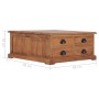 Couchtisch aus massivem Teakholz, 68 x 68 x 30 cm von vidaXL, Couchtisch - Ref: Foro24-286274, Preis: 215,27 €, Rabatt: %