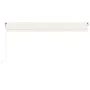 Cream automatic retractable awning 500x300 cm by vidaXL, Awnings - Ref: Foro24-3068947, Price: 493,53 €, Discount: %