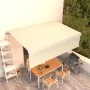Manual retractable awning with cream blinds 5x3 m by vidaXL, Awnings - Ref: Foro24-3069347, Price: 531,88 €, Discount: %