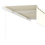 Manual retractable awning with cream blinds 5x3 m by vidaXL, Awnings - Ref: Foro24-3069347, Price: 581,01 €, Discount: %
