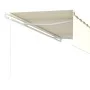 Manual retractable awning with cream blinds 5x3 m by vidaXL, Awnings - Ref: Foro24-3069347, Price: 531,88 €, Discount: %
