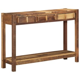Mesa Consola Marrón 107 x 33 x 76 cm Madera maciza recuperada