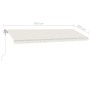 Toldo de pie automático crema 500x300 cm de vidaXL, Toldos - Ref: Foro24-3069587, Precio: 644,76 €, Descuento: %