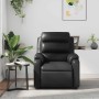 Sillón de masaje reclinable cuero sintético negro