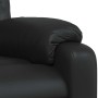 Sillón de masaje reclinable cuero sintético negro