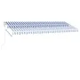 Automatischer Standmarkise in Blau und Weiß, 500x300 cm. von vidaXL, Markisen - Ref: Foro24-3069586, Preis: 590,99 €, Rabatt: %