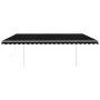 Automatic retractable awning with anthracite gray posts 5x3 m by vidaXL, Awnings - Ref: Foro24-3069989, Price: 570,88 €, Disc...