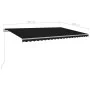 Automatic retractable awning with anthracite gray posts 5x3 m by vidaXL, Awnings - Ref: Foro24-3069989, Price: 570,88 €, Disc...