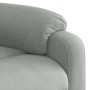 Sillón reclinable de terciopelo gris claro