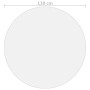 Protector de mesa PVC transparente Ø 110 cm 1,6 mm