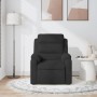 Sillón de masaje reclinable de terciopelo negro