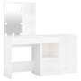 Tocador con LED y armario madera contrachapada blanco by vidaXL, Bedroom Dressers - Ref: Foro24-3082017, Price: 134,90 €, Dis...