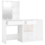 Tocador con LED y armario madera contrachapada blanco by vidaXL, Bedroom Dressers - Ref: Foro24-3082017, Price: 134,90 €, Dis...