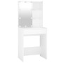 Tocador con LED y armario madera contrachapada blanco by vidaXL, Bedroom Dressers - Ref: Foro24-3082017, Price: 134,90 €, Dis...