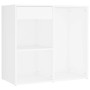 Tocador con LED y armario madera contrachapada blanco by vidaXL, Bedroom Dressers - Ref: Foro24-3082017, Price: 134,90 €, Dis...