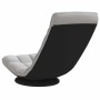 Sillón giratorio de suelo de tela gris nube 70x51x79 cm