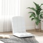 Silla de suelo plegable de tela blanca 71x51x62 cm
